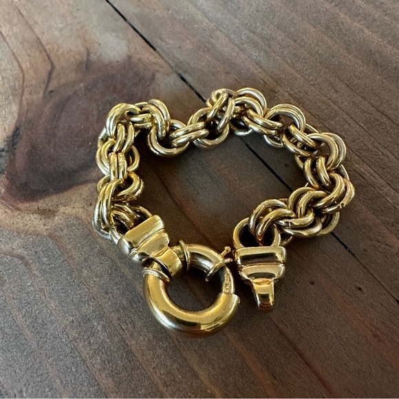 Gold-Plated Chain Bracelet - Picture 2 of 4